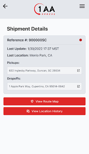 1 AA XPRESS Screen 2