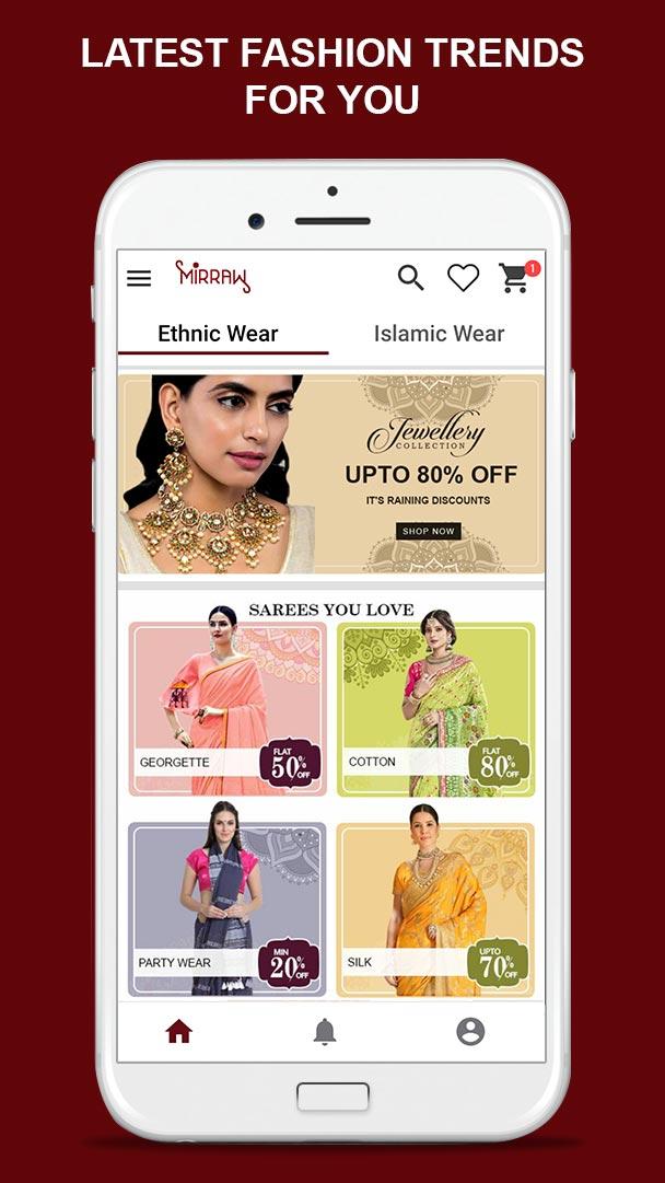 Android application Mirraw Online Shopping App screenshort