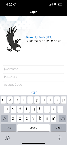 Guaranty Bank Business Deposit Screen 2