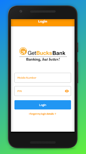 Android application GetBucks Mobile Banking screenshort