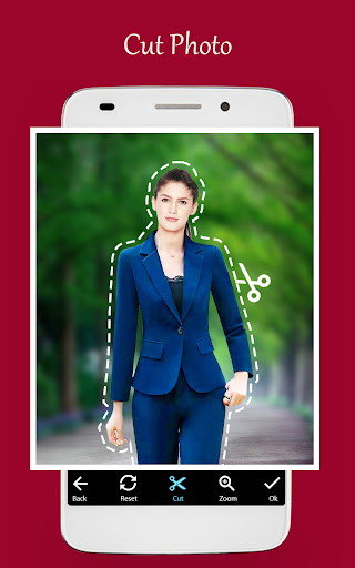 Women office suit shirt editor Screen 3
