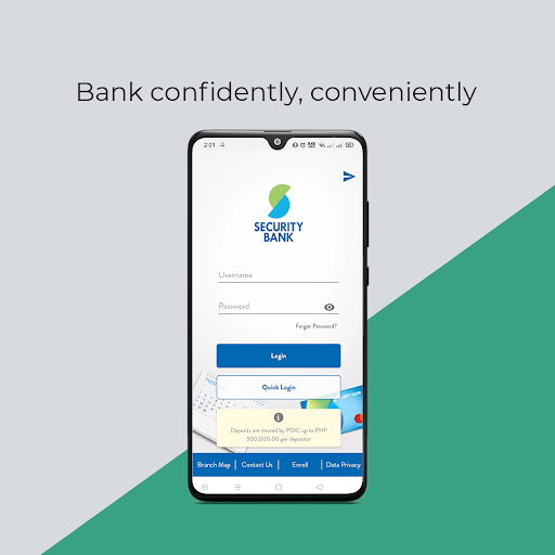 Android application Security Bank Online screenshort