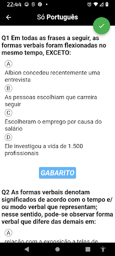 Simulado Só Português Screen 3