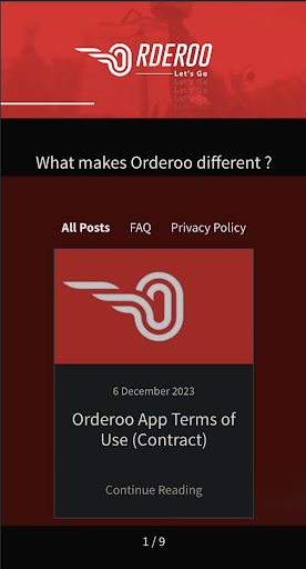 Android application Orderoo: Become a partner screenshort