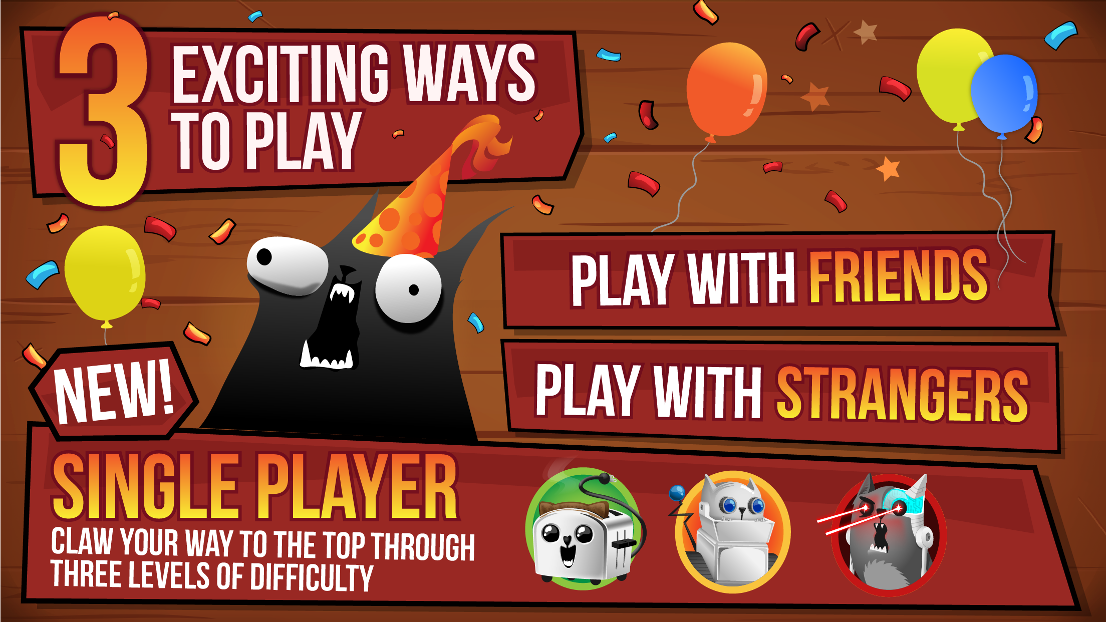 Android application Exploding Kittens® - Official screenshort
