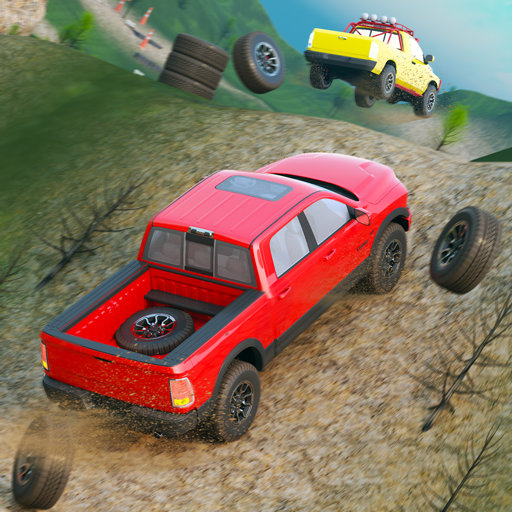 Offroad SUV Jeep Stunt Drive