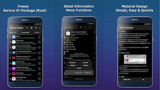 Service Freezer (Root) Bildschirmfoto