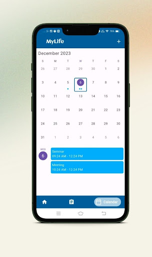 Android application myLife screenshort