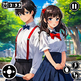 Anime High School Girl Love 3D icon