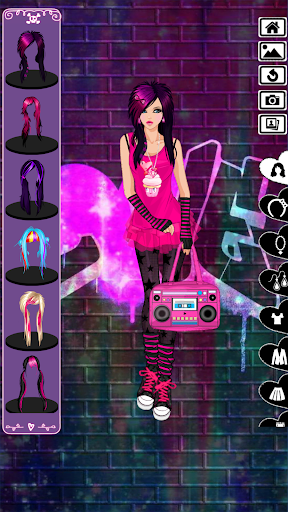 Emo dress up game Screen 2