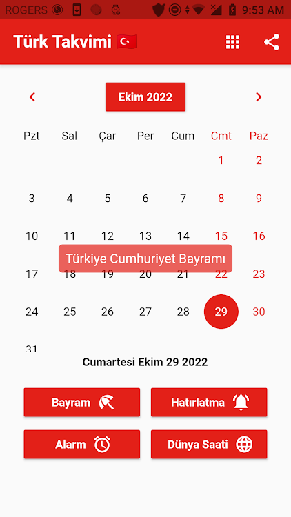 Türk Takvimi - Bayram 2024 - 6.6.67 - (Android)