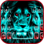 Cover Image of Download Wild Neon Lion Keyboard Theme  APK