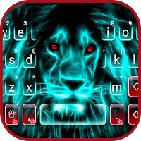 Тема для клавиатуры Wild Neon Lion