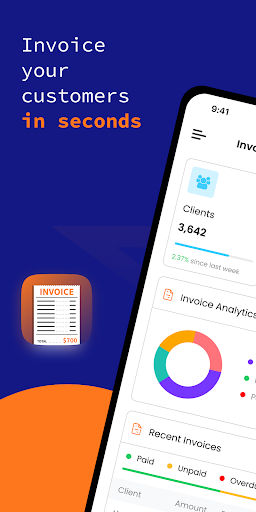 Android application InvoiceManagement screenshort