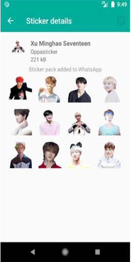 Sticker Chat Xu Minghao Cute KPOP