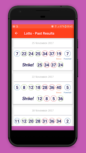 NewZealand Lotto Results Screen 3