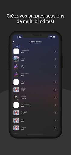 Android application Multiblindtest screenshort