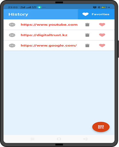 Simple QR Code Scanner Screen 3