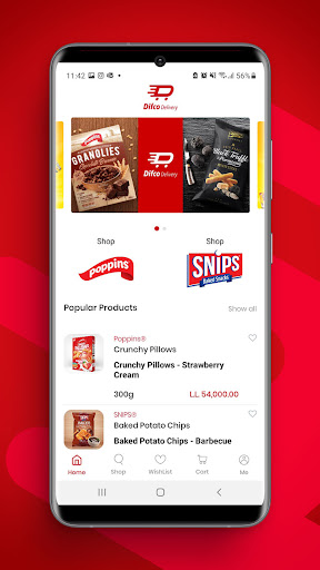 Android application Difco Delivery screenshort