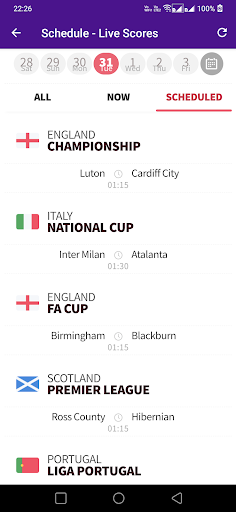 Football Live Scores 2024 Screen 2