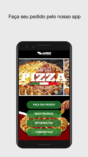 Android application Saputi Pizzas screenshort