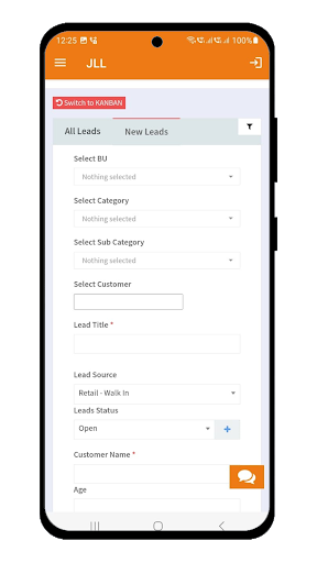 Jindal Lifestyle CRM Screen 2