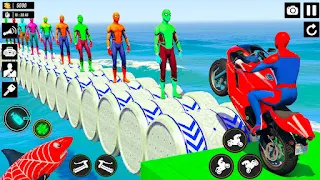 Superhero Tricky Bike Stunt 3D - Screenshot 1