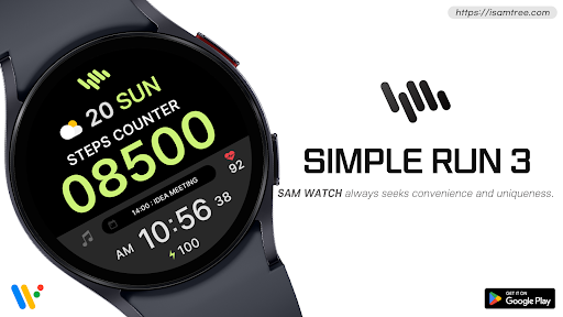 Android application SamWatch Simple Run 3 screenshort