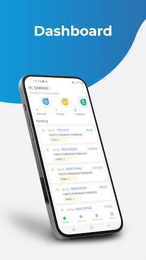 e-Delivery Screen 2