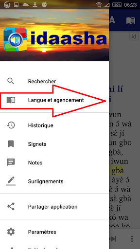 Idaasha avec français English Screen 2