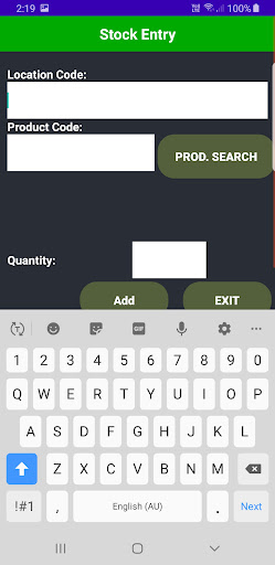 JSCInventory App for Android Screen 3