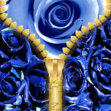 Blue Rose Zipper Lock Screen icon