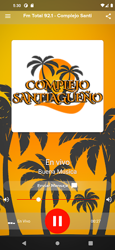 Android application Fm Total 92.1 screenshort