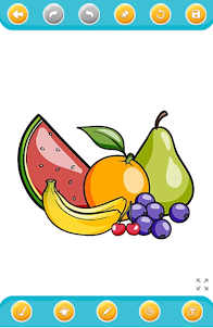 تلوين الفاكهة الحلوة