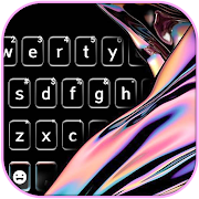 Silky Black Keyboard Background