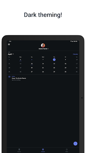 Screenshot of Canvas Parent