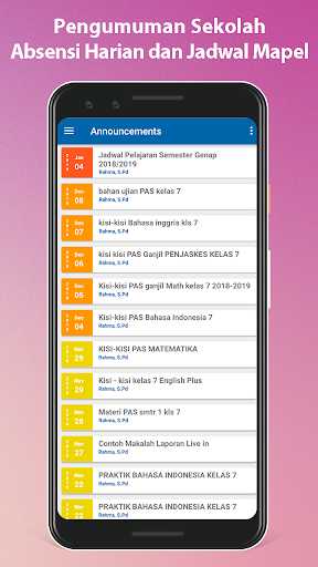 Android application Quintal screenshort