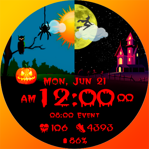 Chester HALLOWEEN watch face logo