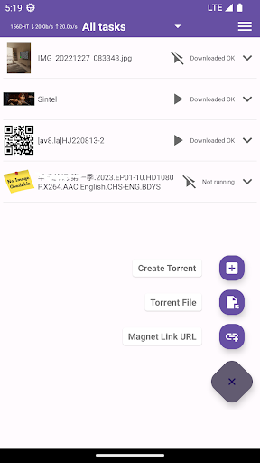 Android application TorrentPlayer－play&download BT screenshort