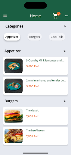 Android application Taste Green screenshort