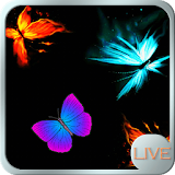 Neon Butterfly Live wallpaper icon