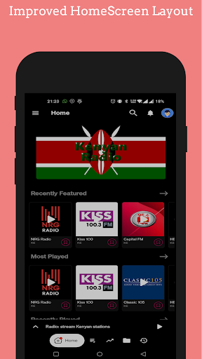 Radio KE: All Kenya Stations Screen 2