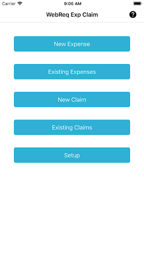 Android application WebReq Exp Claim screenshort