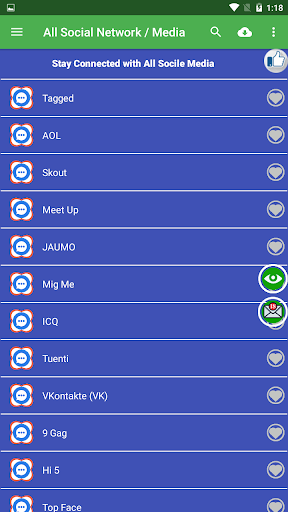 All Social Network / Media Screen 2