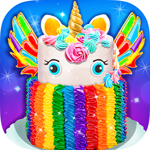 Rainbow Unicorn Cake  Icon