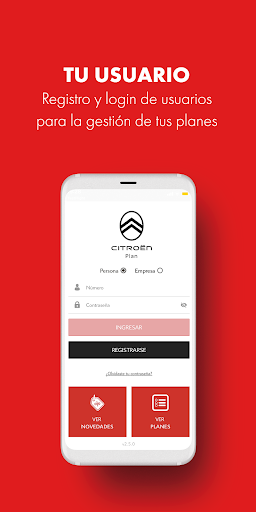 Android application Citroën Plan screenshort