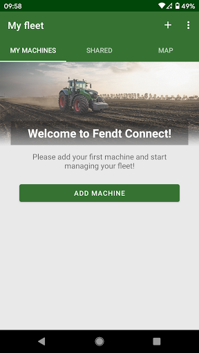 Android application Fendt Connect screenshort
