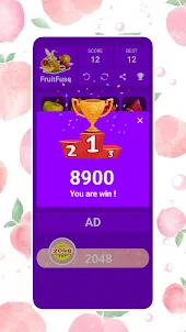 FruitFuse - 2048 Puzzle Game