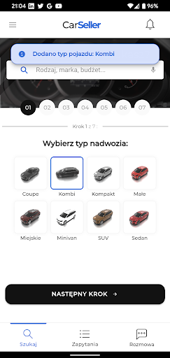 CarSeller Screen 2