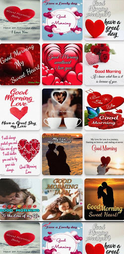 Android application morning love images screenshort